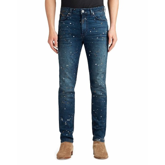 MONFRERE Men Soho BRANDO Cotton Blend Skinny Fit Japanese Denim Jeans 30 USA NWT